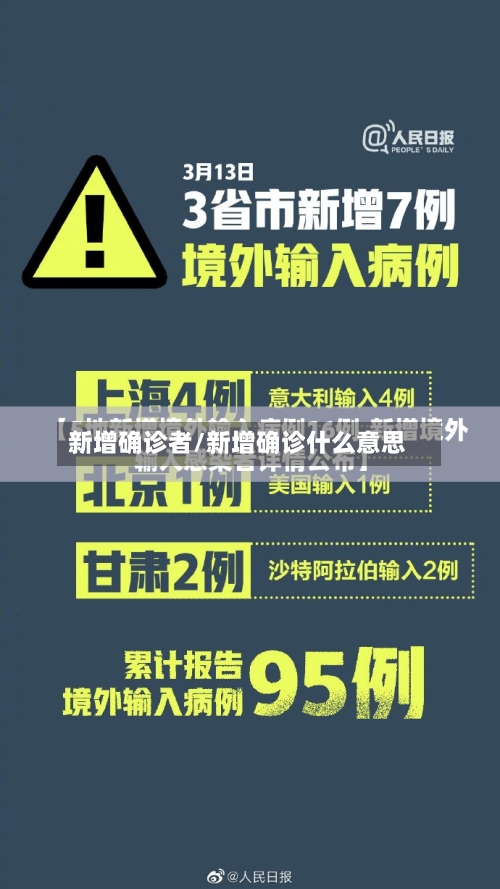 新增确诊者/新增确诊什么意思