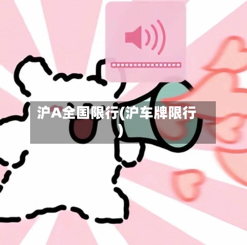 沪A全国限行(沪车牌限行)-第3张图片