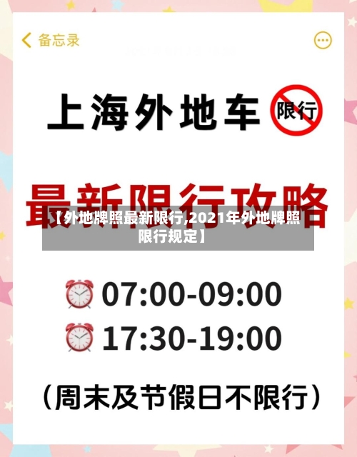 【外地牌照最新限行,2021年外地牌照限行规定】