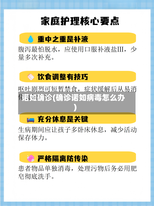 诺如确诊(确诊诺如病毒怎么办)