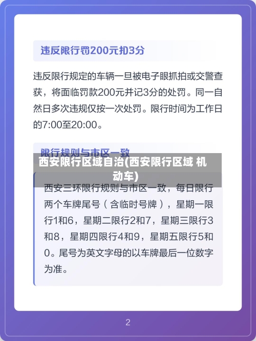 西安限行区域自治(西安限行区域 机动车)-第2张图片