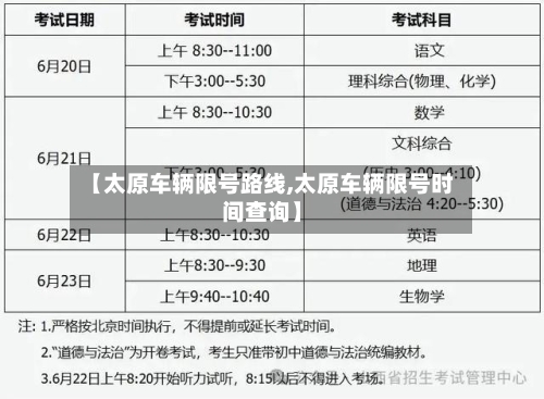 【太原车辆限号路线,太原车辆限号时间查询】-第2张图片
