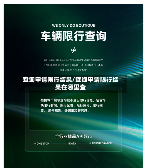查询申请限行结果/查询申请限行结果在哪里查