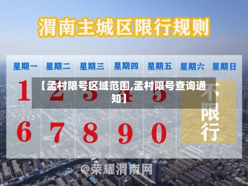 【孟村限号区域范围,孟村限号查询通知】-第2张图片