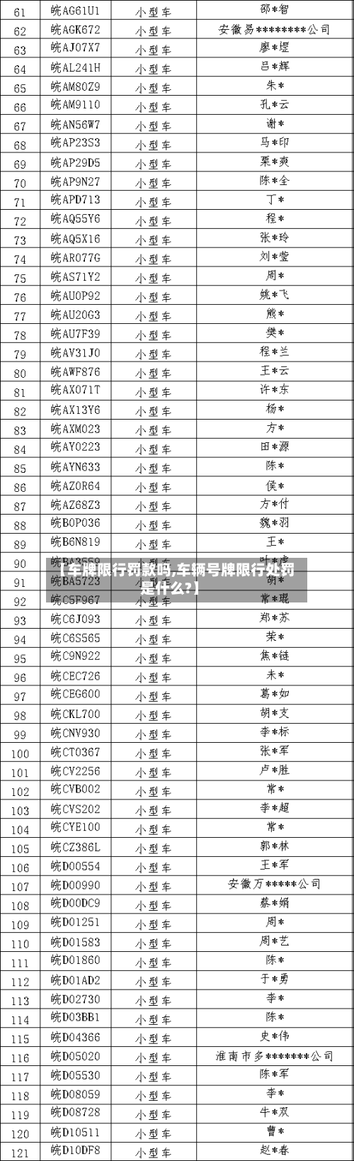 【车牌限行罚款吗,车辆号牌限行处罚是什么?】-第2张图片
