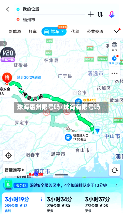 珠海惠州限号吗/珠海有限号吗