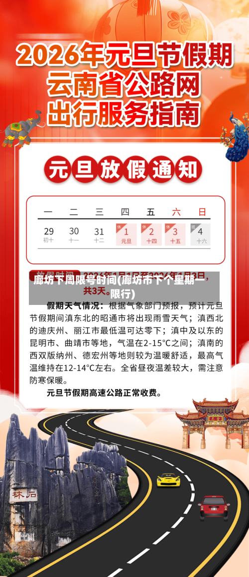 廊坊下周限号时间(廊坊市下个星期一限行)