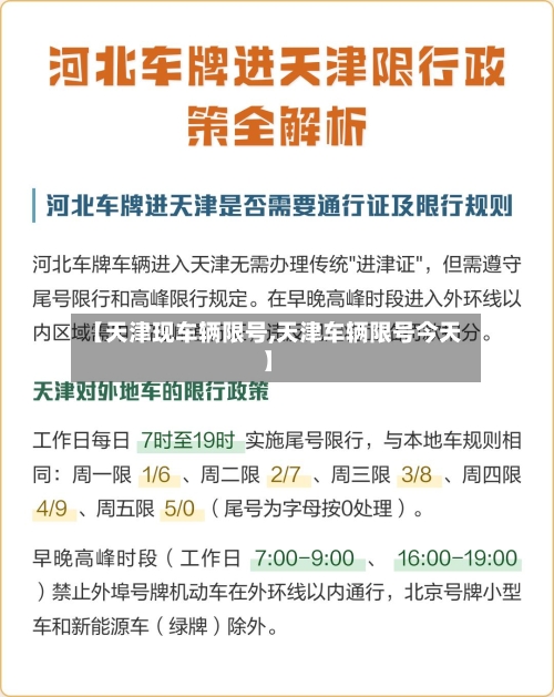 【天津现车辆限号,天津车辆限号今天】