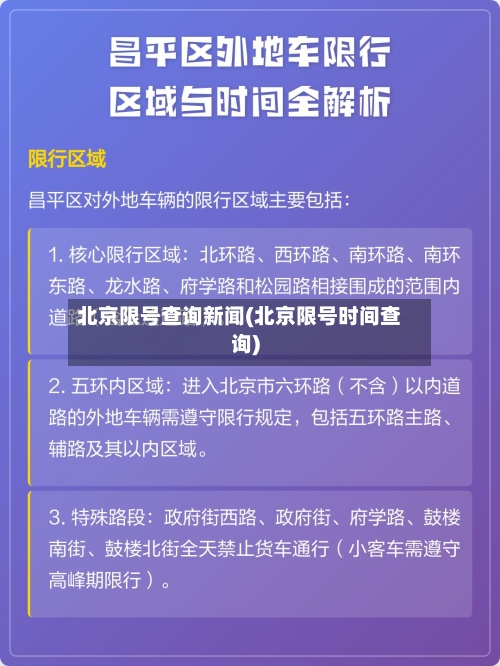 北京限号查询新闻(北京限号时间查询)