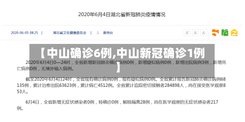 【中山确诊6例,中山新冠确诊1例】-第2张图片