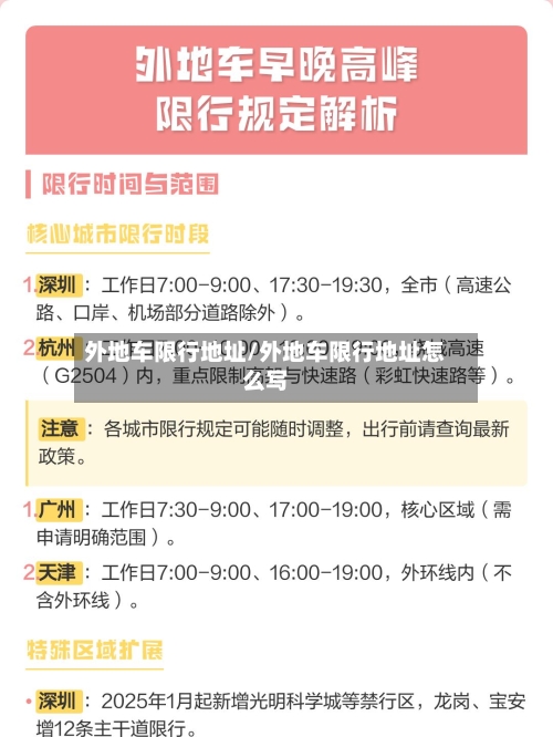 外地车限行地址/外地车限行地址怎么写-第3张图片