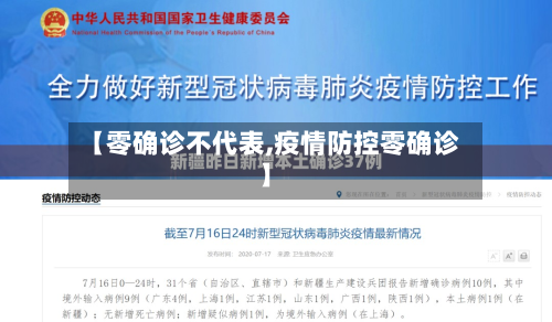 【零确诊不代表,疫情防控零确诊】-第2张图片