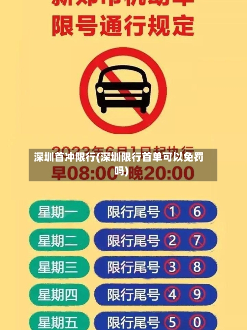 深圳首冲限行(深圳限行首单可以免罚吗)-第2张图片