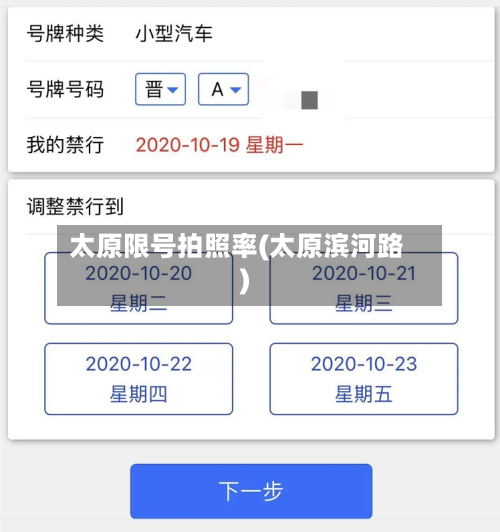 太原限号拍照率(太原滨河路)