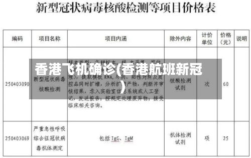 香港飞机确诊(香港航班新冠)