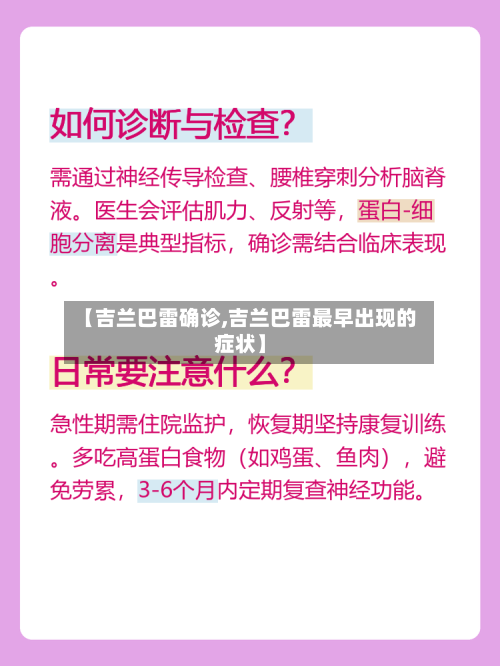 【吉兰巴雷确诊,吉兰巴雷最早出现的症状】