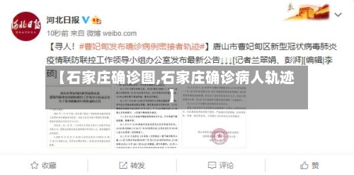 【石家庄确诊图,石家庄确诊病人轨迹】