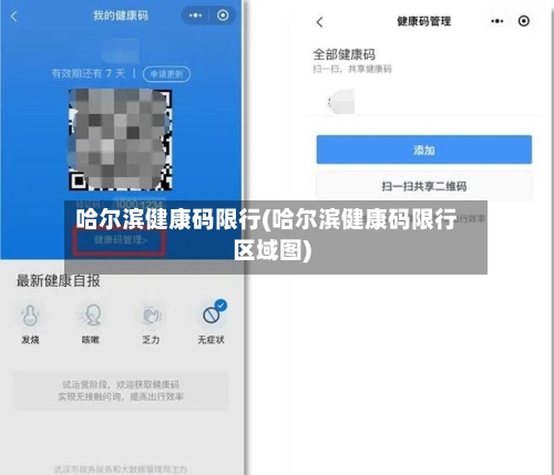 哈尔滨健康码限行(哈尔滨健康码限行区域图)
