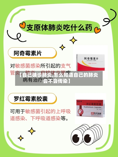 【自己确诊肺炎,怎么知道自己的肺炎会不会传染】