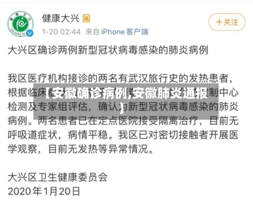 【安徽确诊病例,安徽肺炎通报】-第3张图片