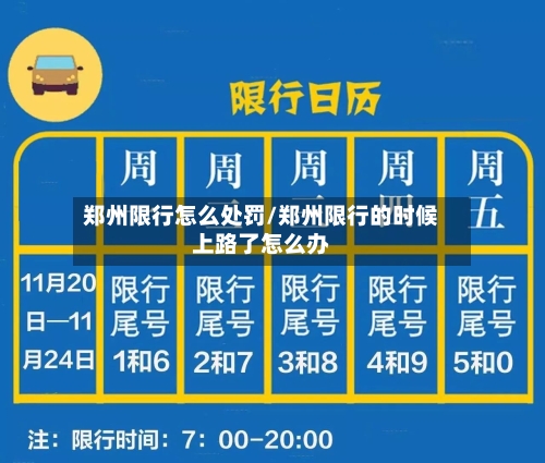 郑州限行怎么处罚/郑州限行的时候上路了怎么办