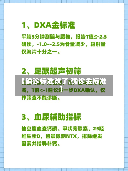 【确诊标准改了,确诊金标准】