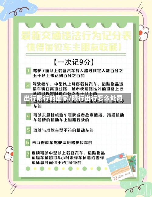 出行限行的国家/限行出行怎么处罚