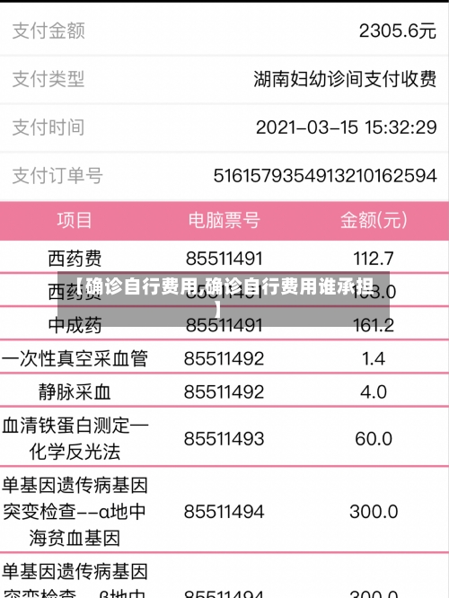 【确诊自行费用,确诊自行费用谁承担】-第2张图片