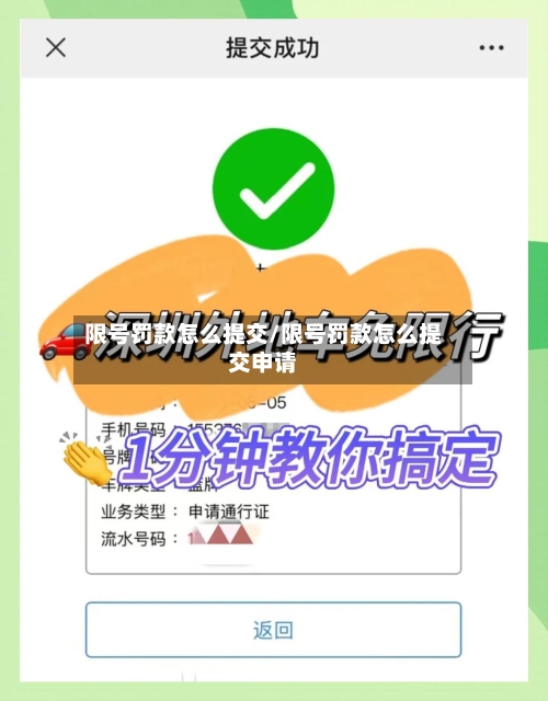 限号罚款怎么提交/限号罚款怎么提交申请-第2张图片