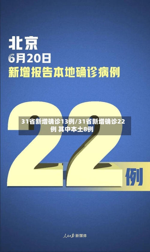 31省新增确诊13例/31省新增确诊22例 其中本土8例-第2张图片