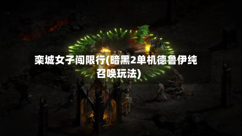 栾城女子闯限行(暗黑2单机德鲁伊纯召唤玩法)