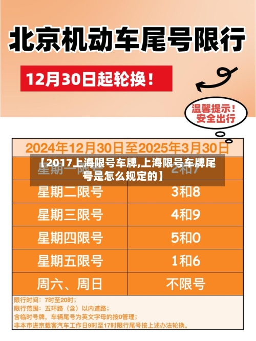 【2017上海限号车牌,上海限号车牌尾号是怎么规定的】